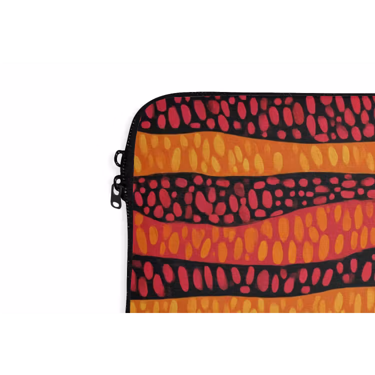 Laptop hülle - Orange – Rosa – Ausdrucksstark – Muster — 5