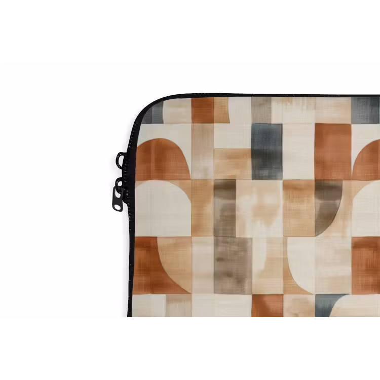 Laptop hülle - Terrakotta – Geometrisch – Aquarell – Textur — 5