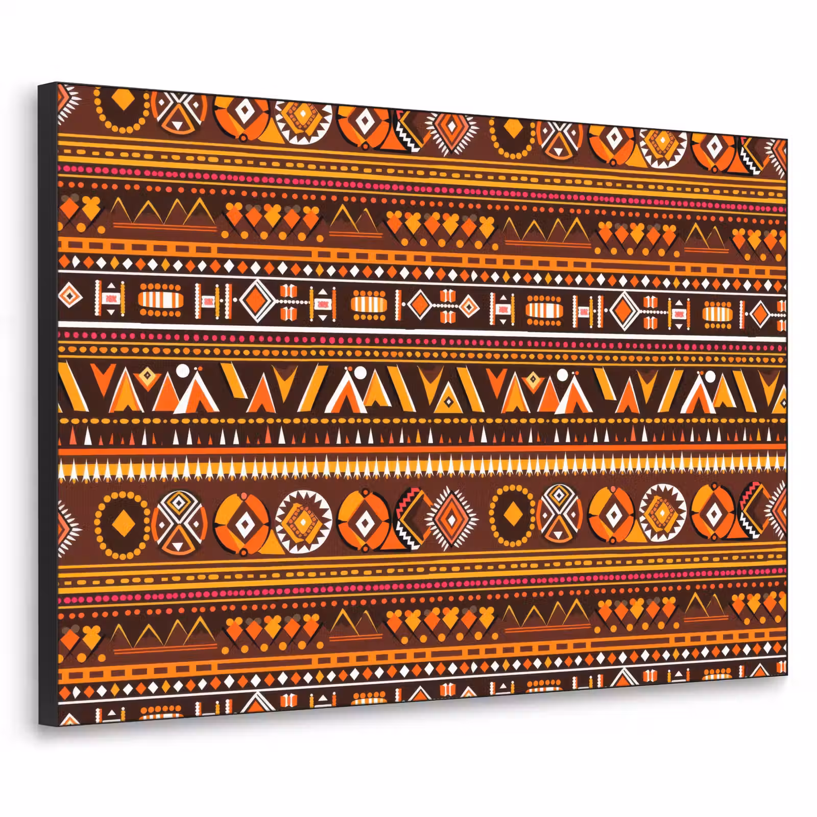 Art Frame - Orange – Ethnisch – Tribal – Geometrisch – Muster — 1