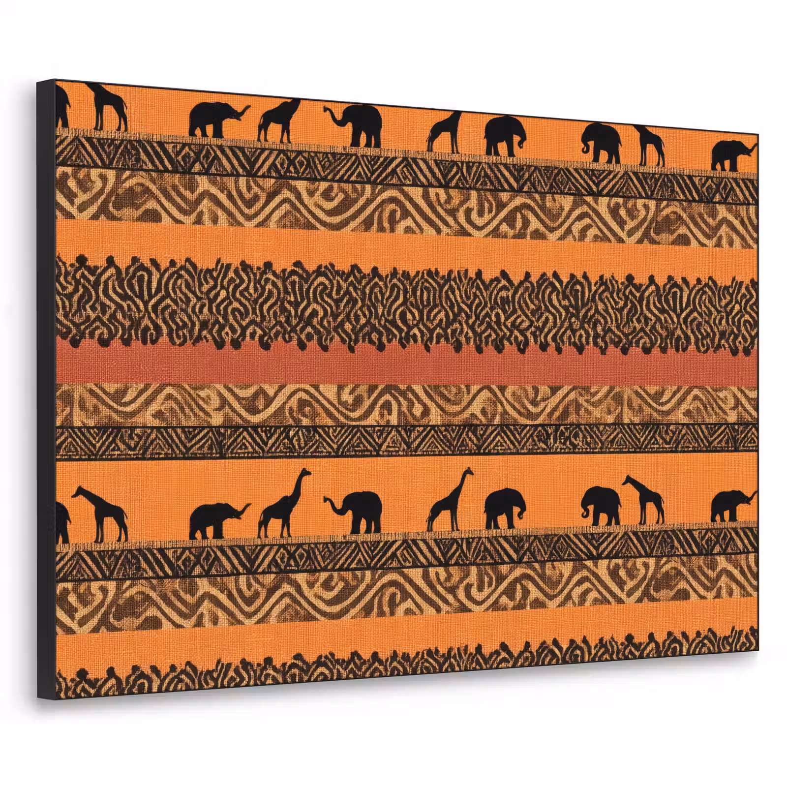 Art Frame - Orange – Safari – Afrikaans – Tiere – Muster — 1