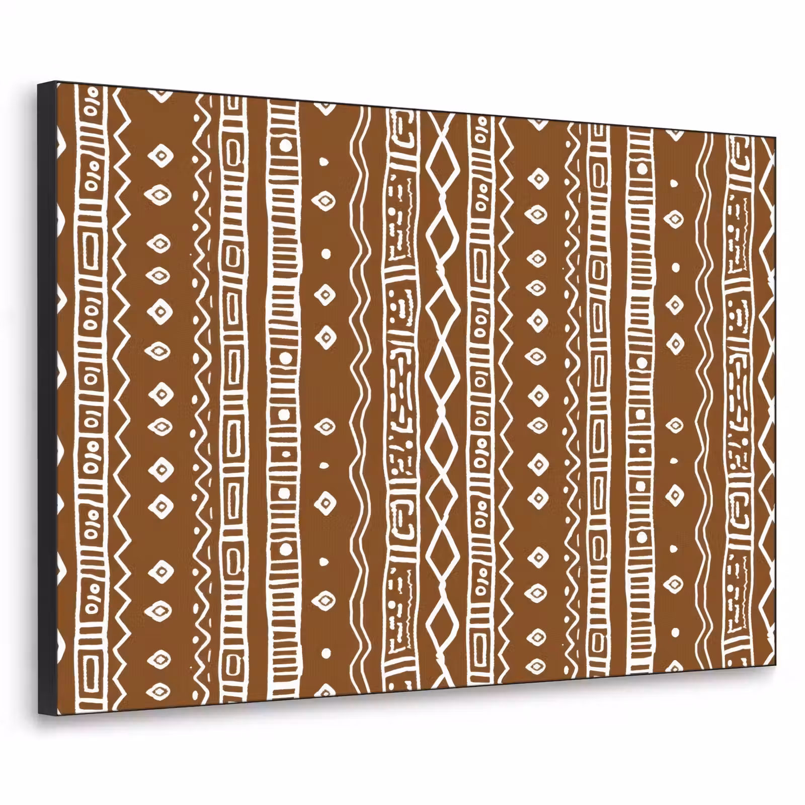 Art Frame - Schokoladenbraun – Ethno – Tribal – Muster — 1