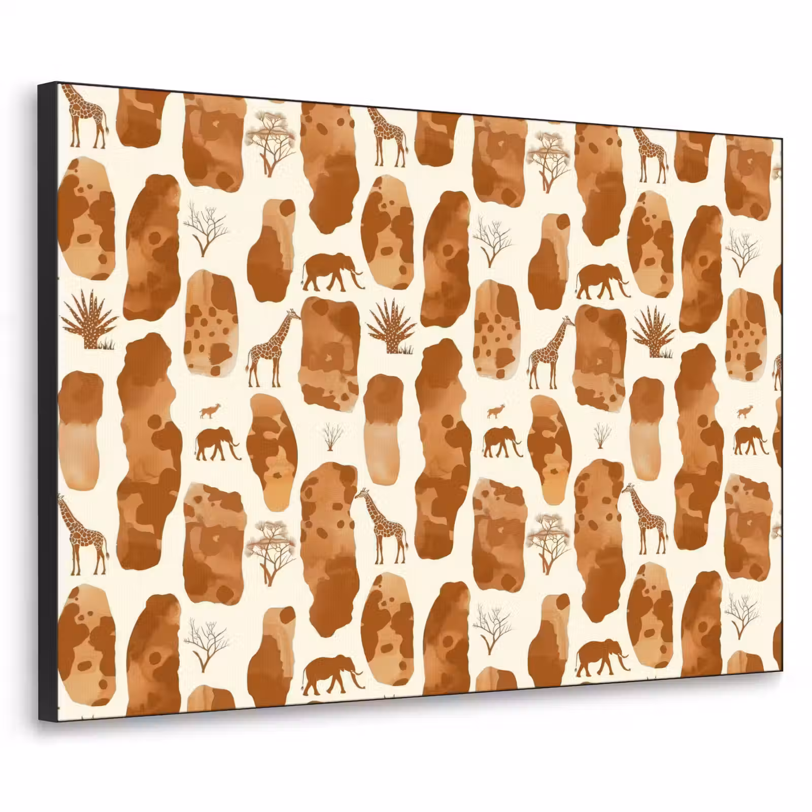 Art Frame - Terrakotta – Safari – Tiere – Muster — 1