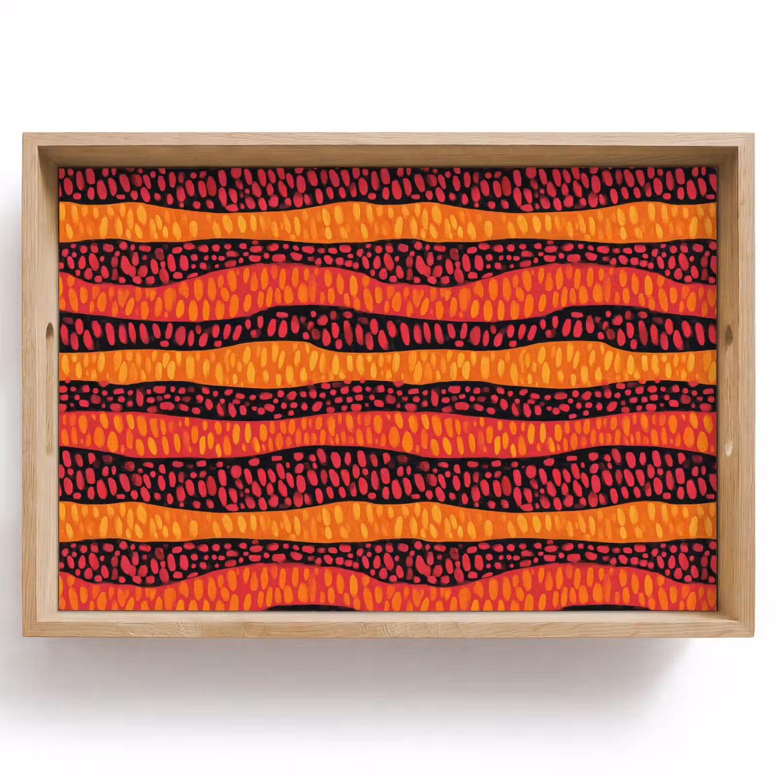 Tablett - Orange – Rosa – Ausdrucksstark – Muster — 1