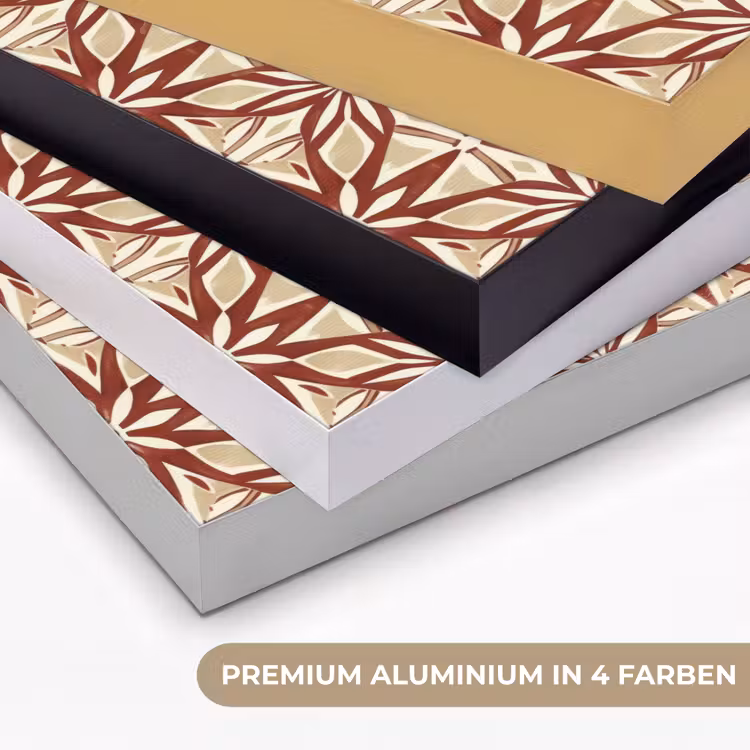 Art Frame - Bordeauxrot – Geometrisch – Fliese – Muster — 5