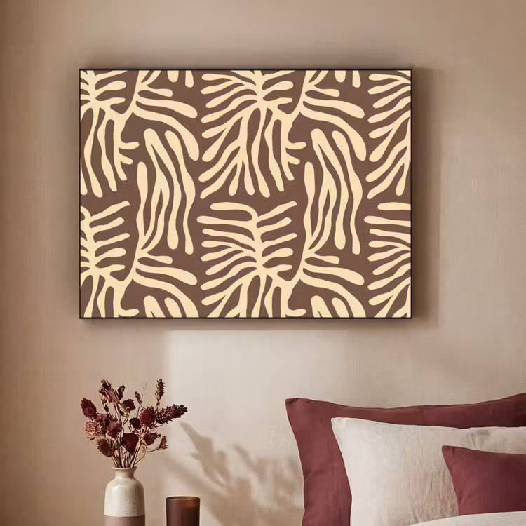 Art Frame - Braun – Koralle – Ausdrucksstark – Muster — 2
