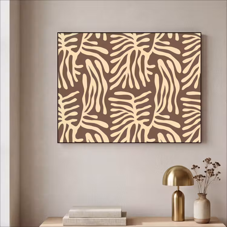 Art Frame - Braun – Koralle – Ausdrucksstark – Muster — 4