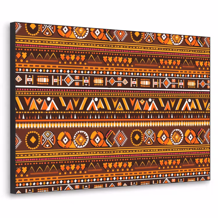 Art Frame - Orange – Ethnisch – Tribal – Geometrisch – Muster — 1