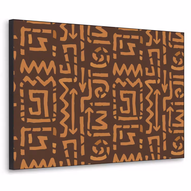 Art Frame - Schokoladenbraun – Ethno – Tribal – Symbole — 1