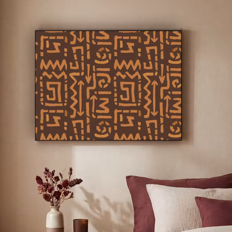 Art Frame - Schokoladenbraun – Ethno – Tribal – Symbole — 2