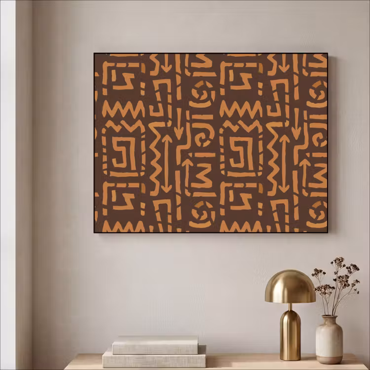 Art Frame - Schokoladenbraun – Ethno – Tribal – Symbole — 4