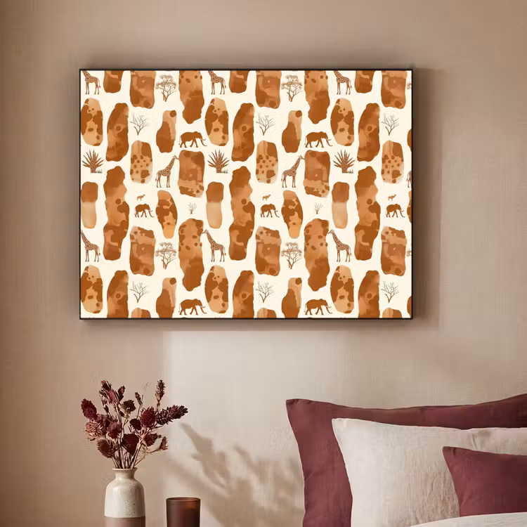 Art Frame - Terrakotta – Safari – Tiere – Muster — 2