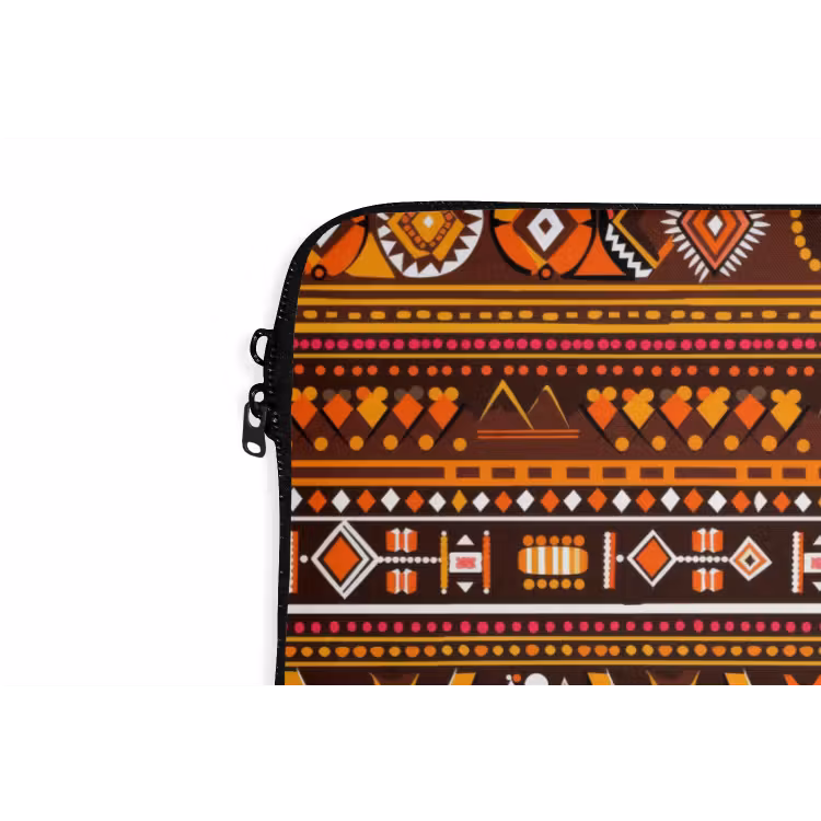 Laptop hülle - Orange – Ethnisch – Tribal – Geometrisch – Muster — 5