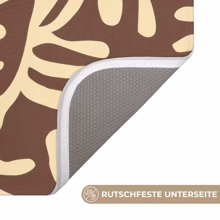 WC Vorleger - Braun – Koralle – Ausdrucksstark – Muster — 3