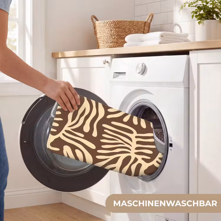 WC Vorleger - Braun – Koralle – Ausdrucksstark – Muster — 7