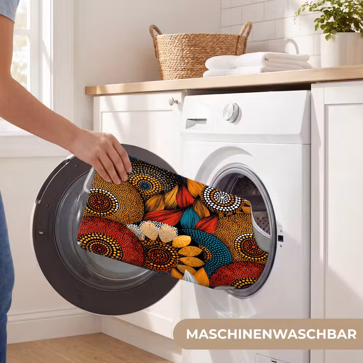 WC Vorleger - Farbenfroh – Aborigine – Punktmalerei – Botanisch – Muster — 7