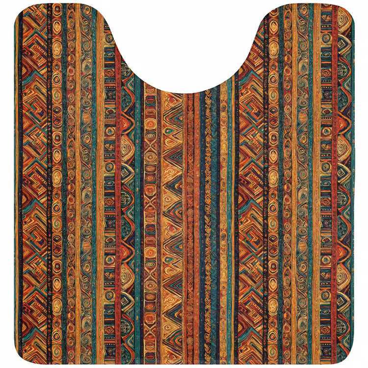 WC Vorleger - Farbenfroh – Ethnisch – Folkloristisch – Gemustert — 1