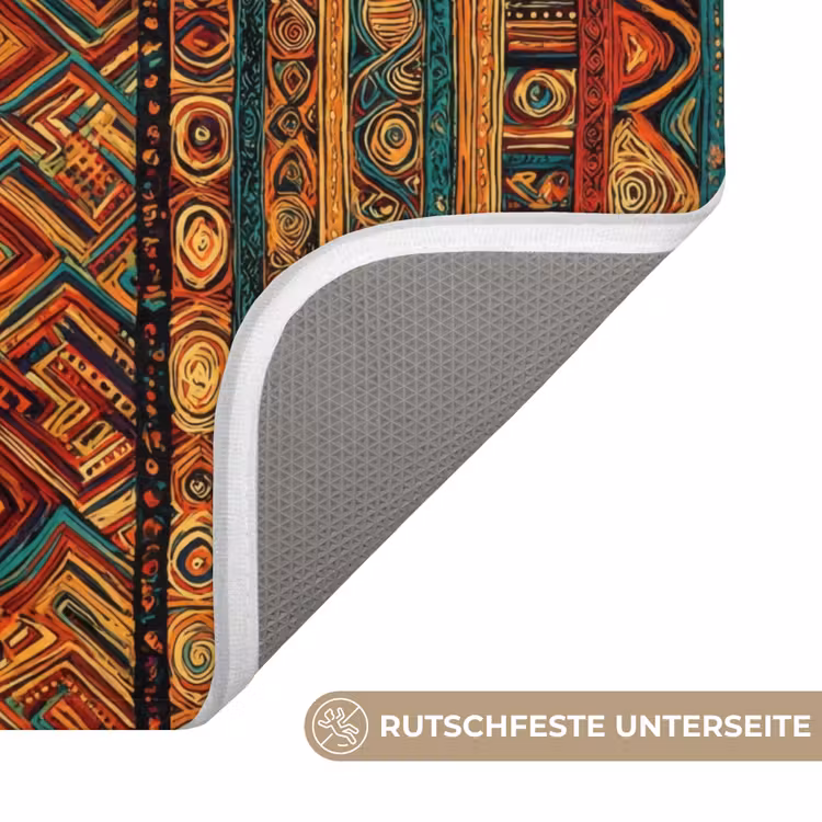 WC Vorleger - Farbenfroh – Ethnisch – Folkloristisch – Gemustert — 3