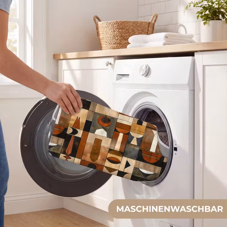 WC Vorleger - Terrakotta – Geometrisch – Mid-Century – Muster — 7