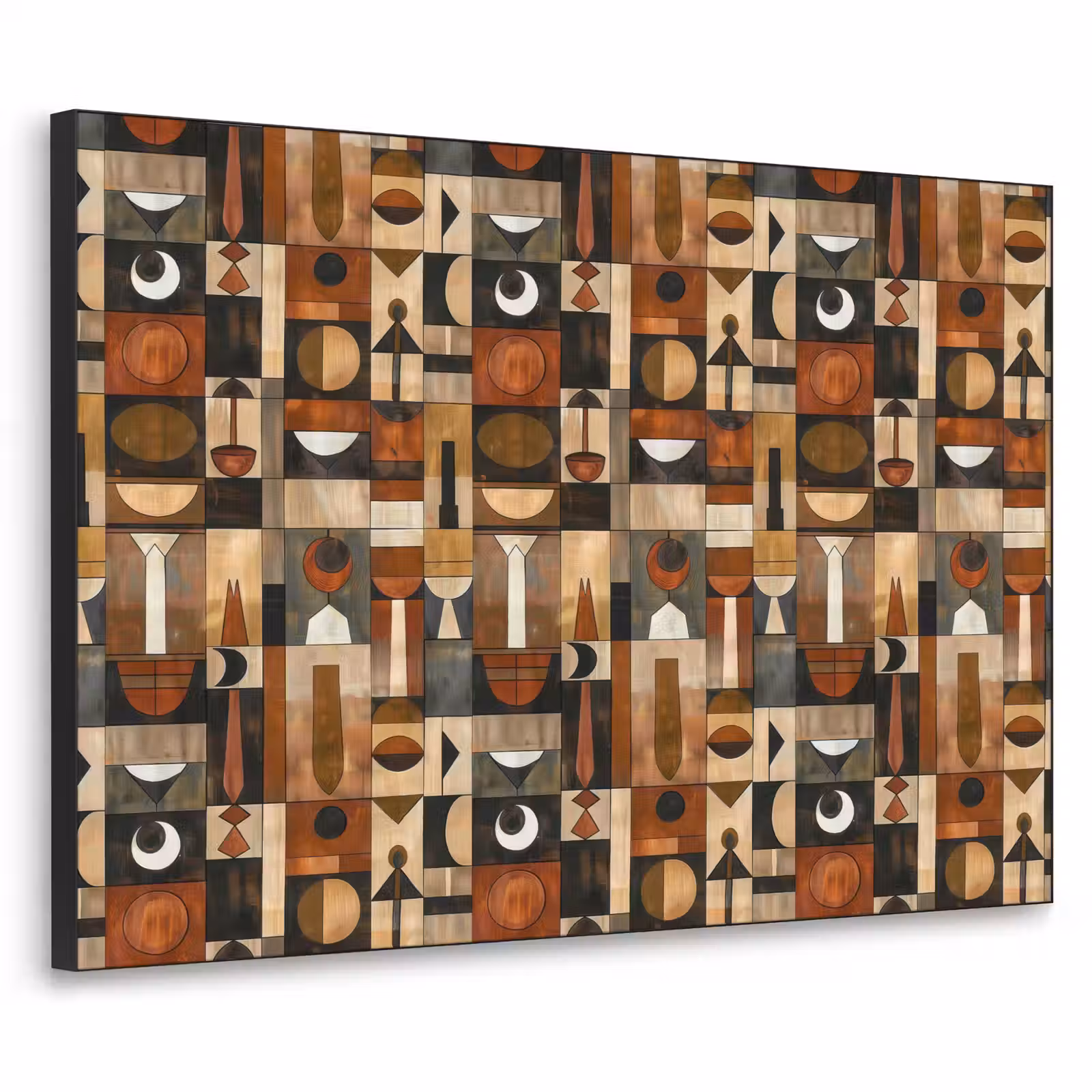 Art Frame - Terrakotta – Geometrisch – Mid-Century – Muster — 1