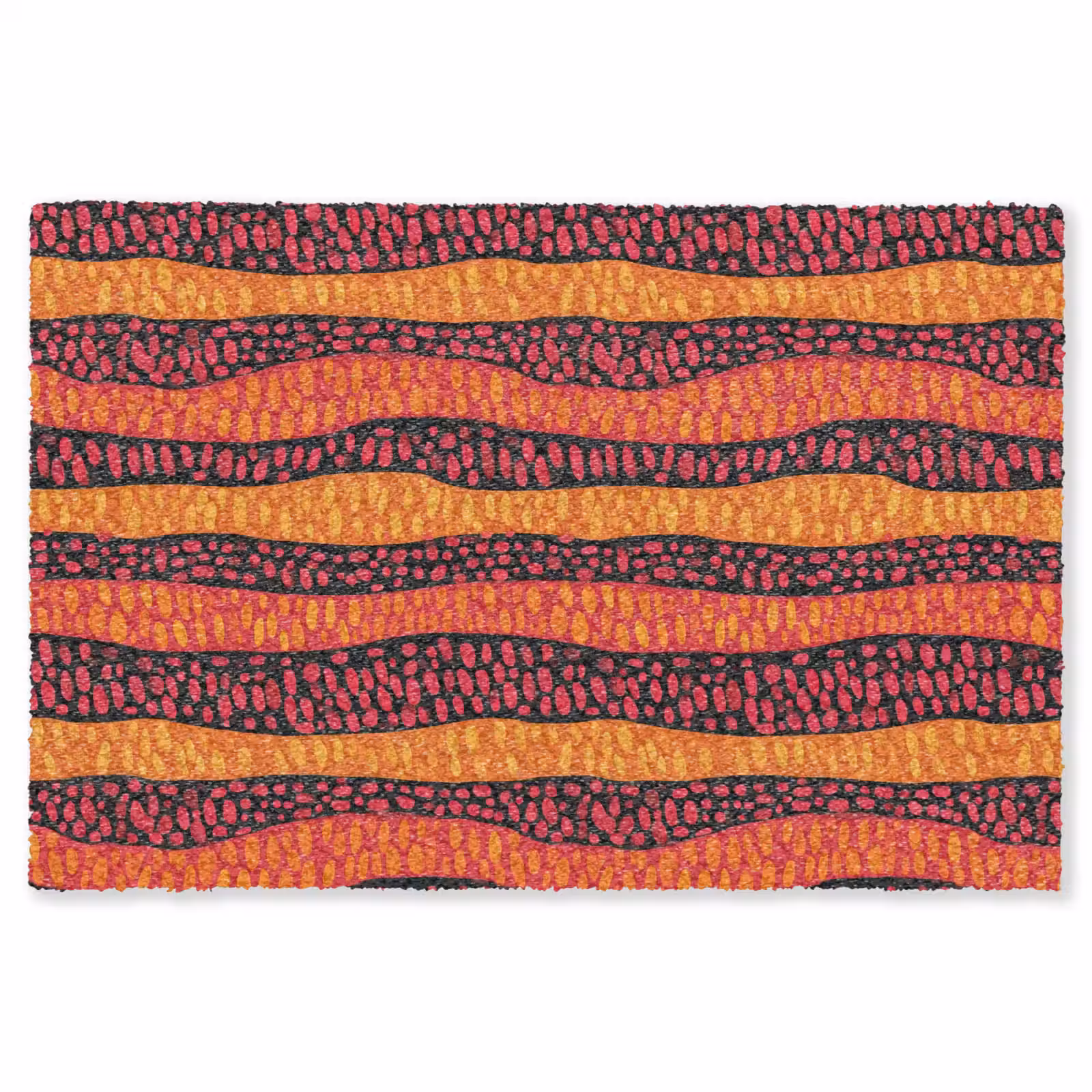 Teppich - Orange – Rosa – Ausdrucksstark – Muster — 1