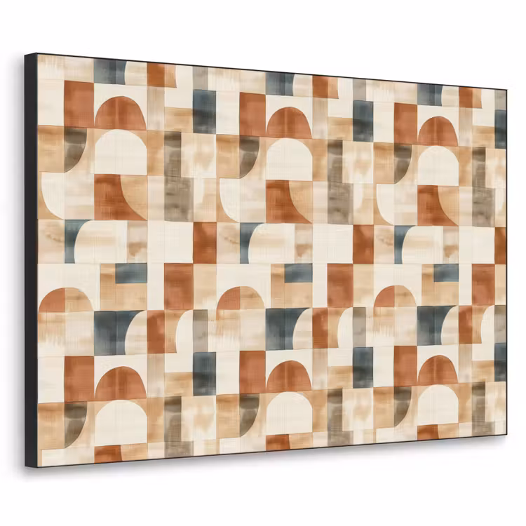 Art Frame - Terrakotta – Geometrisch – Aquarell – Textur — 1