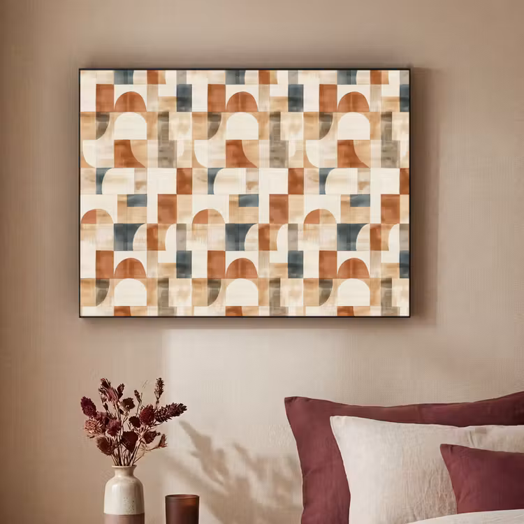 Art Frame - Terrakotta – Geometrisch – Aquarell – Textur — 2