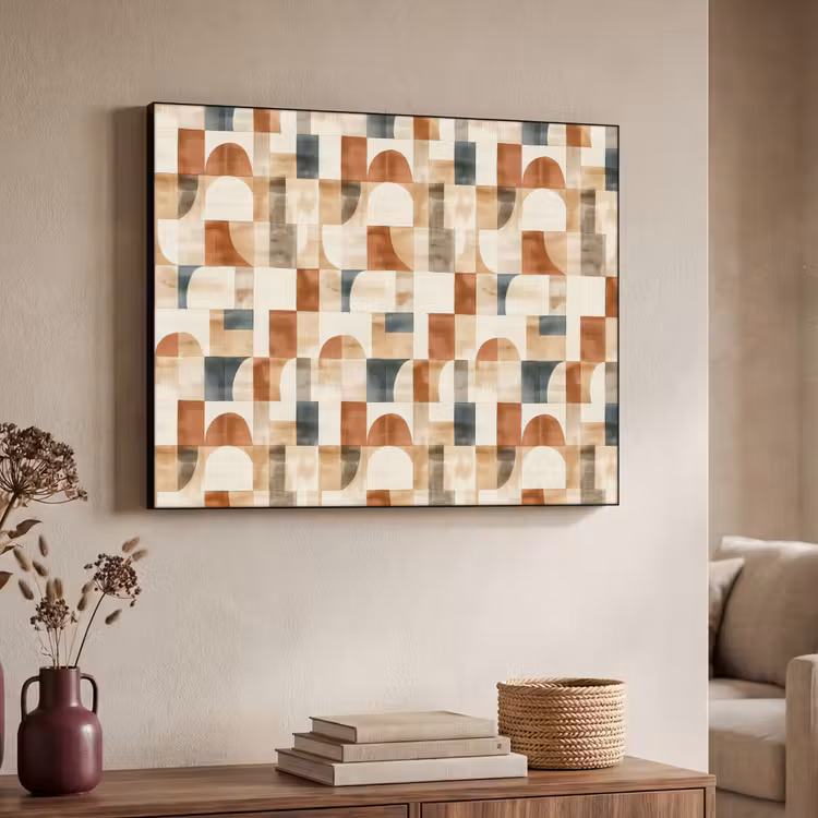 Art Frame - Terrakotta – Geometrisch – Aquarell – Textur — 3