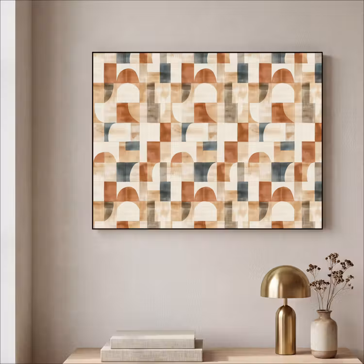 Art Frame - Terrakotta – Geometrisch – Aquarell – Textur — 4