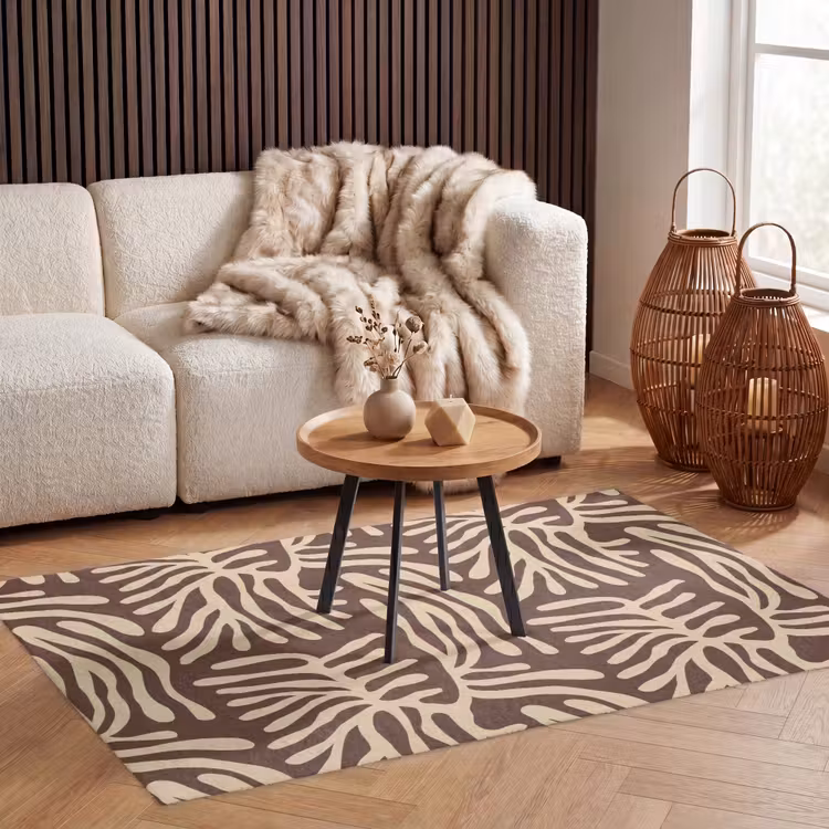 Teppich - Braun – Koralle – Ausdrucksstark – Muster — 3