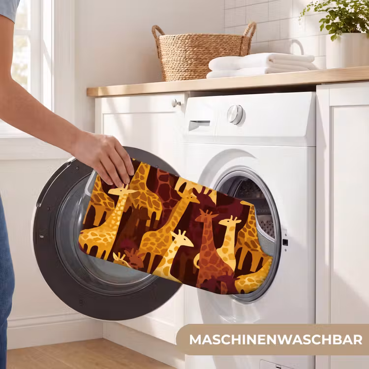 WC Vorleger - Braun – Giraffen – Safari – Muster — 7
