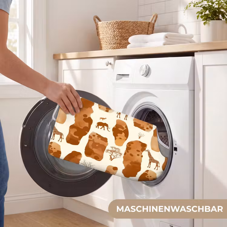 WC Vorleger - Terrakotta – Safari – Tiere – Muster — 7