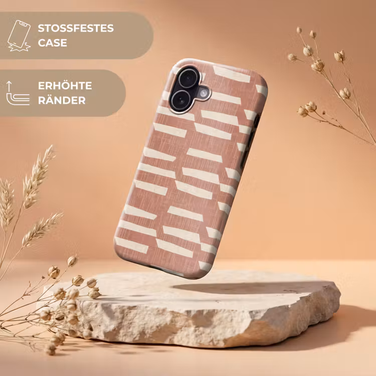 Handyhülle Toughcase - Terrakotta – Abstrakt – Textur – Muster — 5