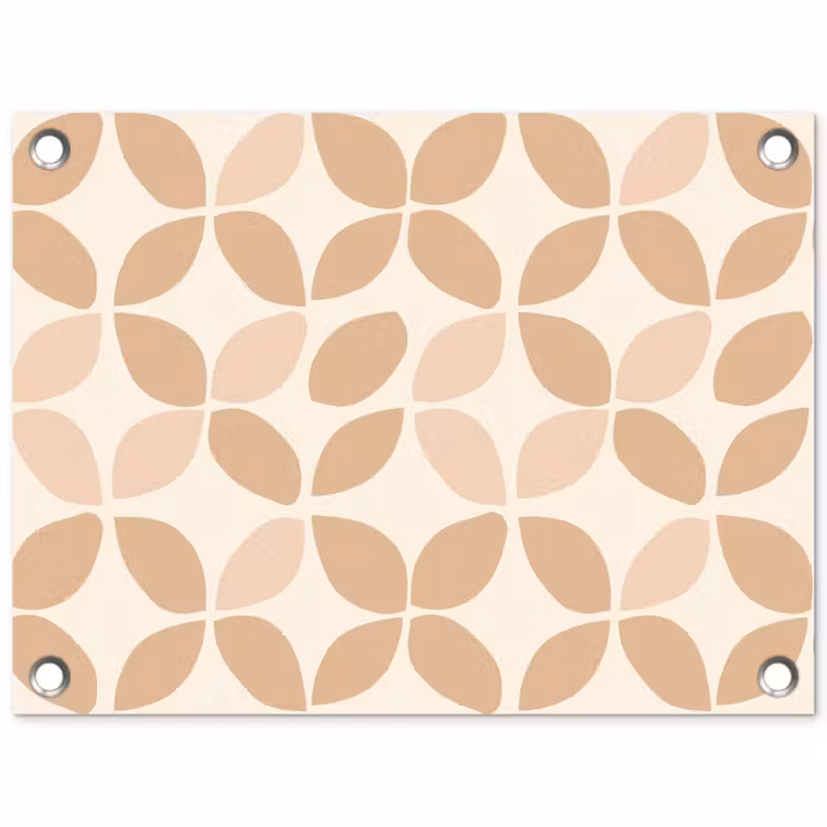 Gartenposter - Beige – Blätter – Minimalistisch – Muster — 1