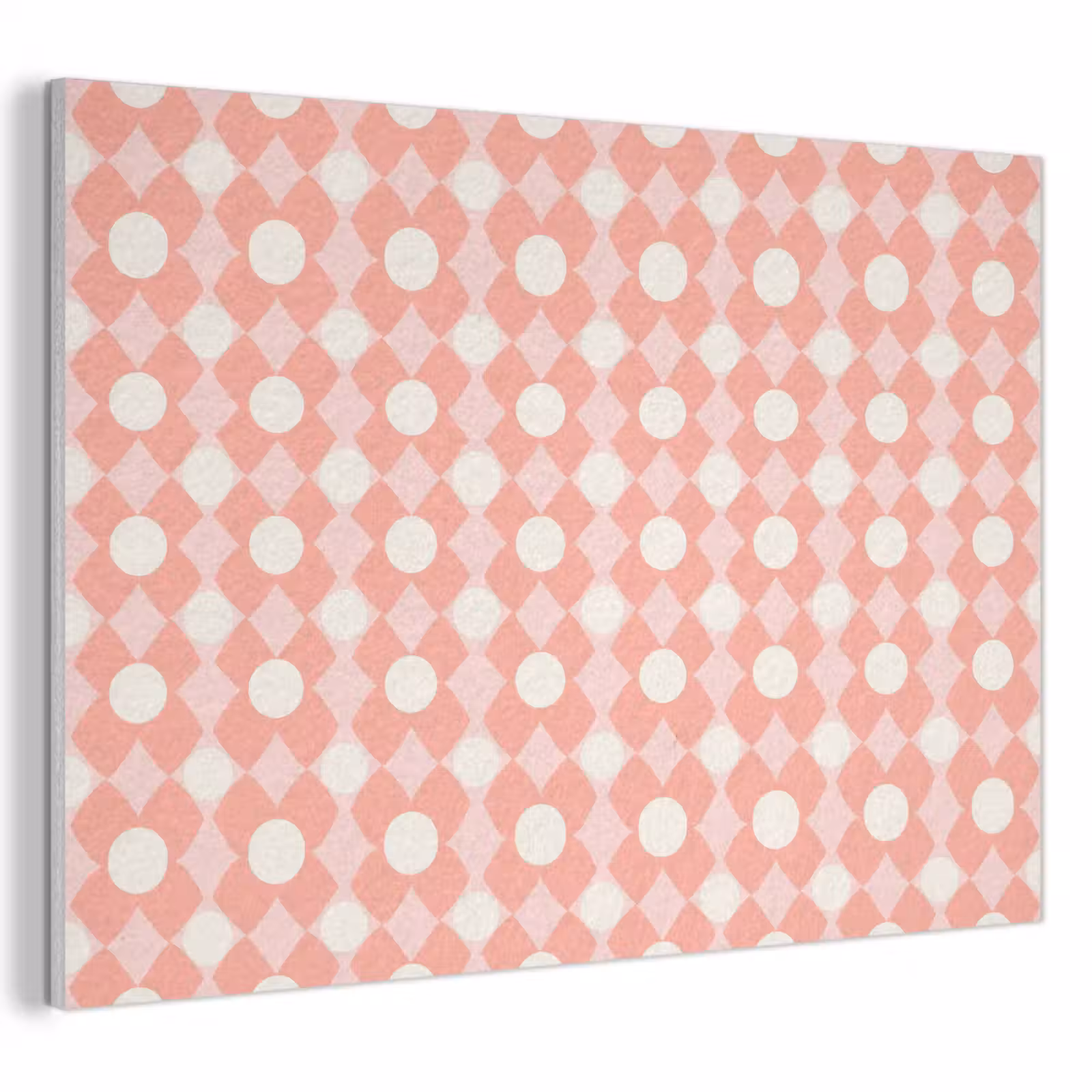 Akustikbild - Koralle – Retro – Geometrisch – Muster — 1
