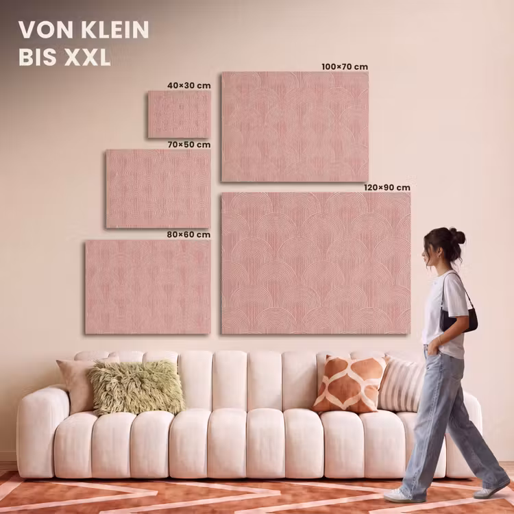 Akustikbild - Altrosa – Bögen – Deko – Linien — 7