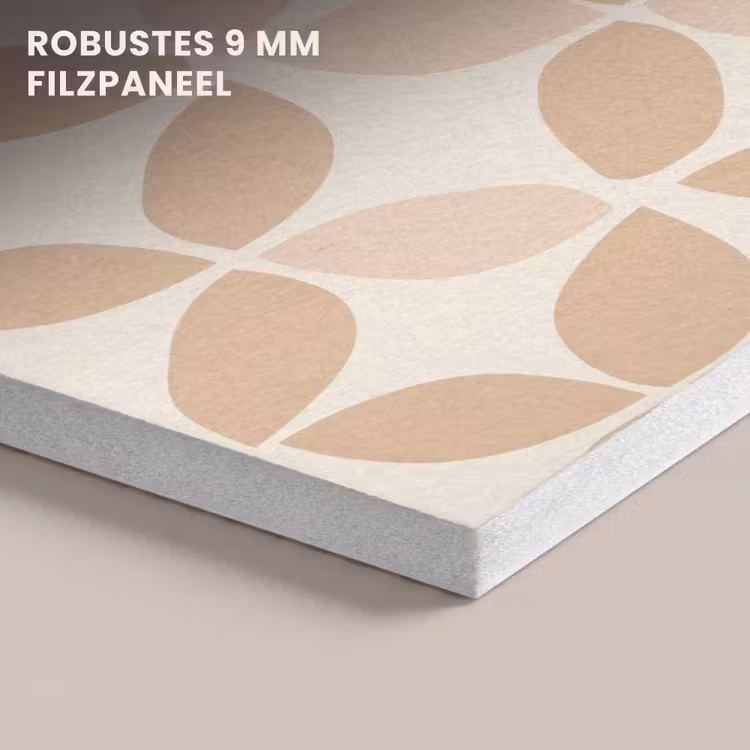 Akustikbild - Beige – Blätter – Minimalistisch – Muster — 5