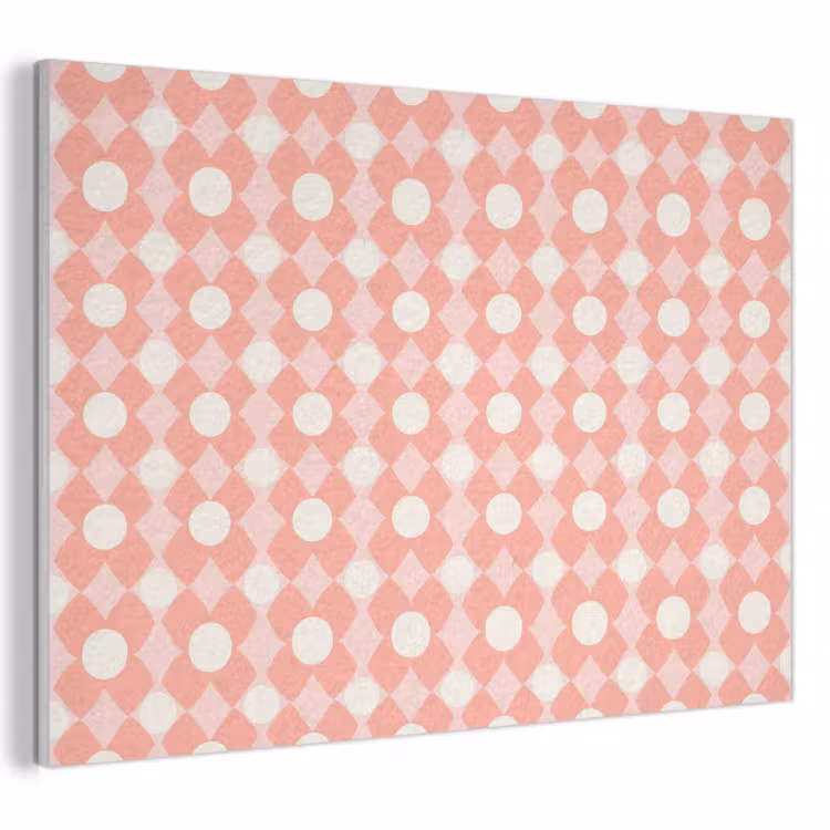 Akustikbild - Koralle – Retro – Geometrisch – Muster — 1