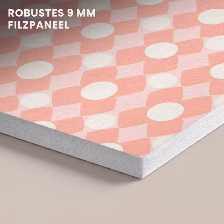 Akustikbild - Koralle – Retro – Geometrisch – Muster — 5