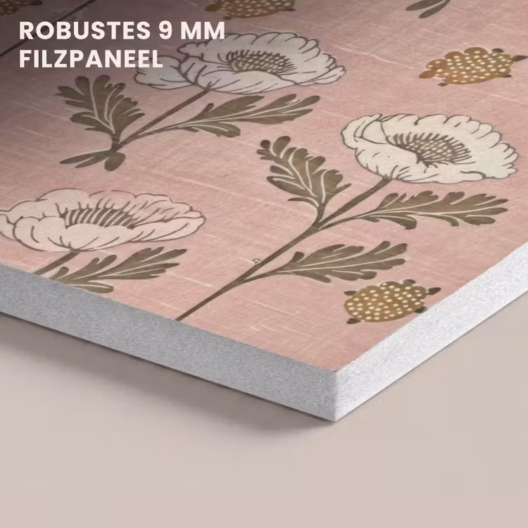 Akustikbild - Rosa – Blumen – Vintage – Textur — 5