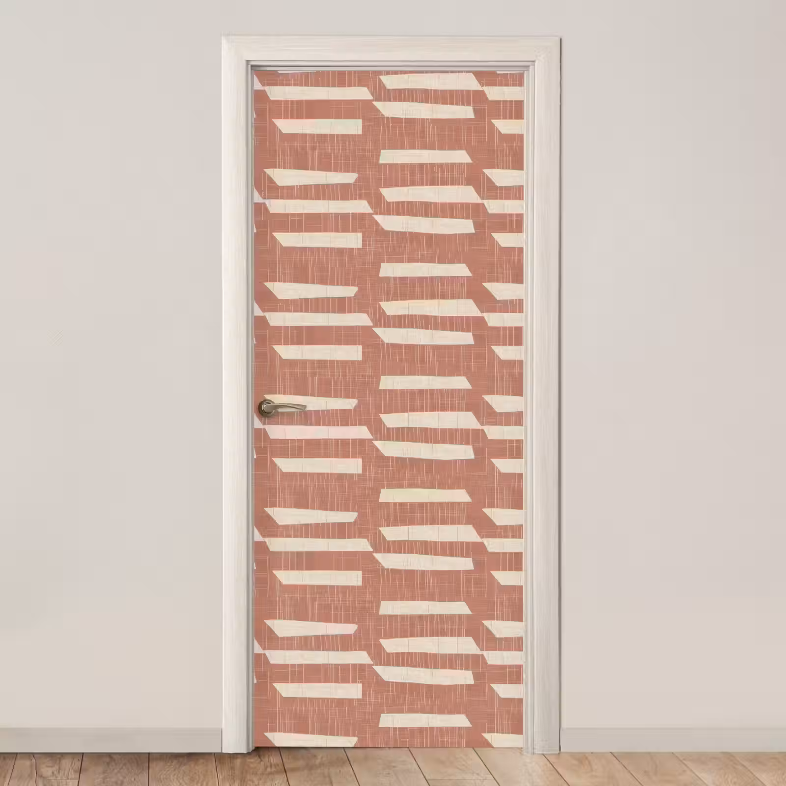 Türtapete - Terrakotta – Abstrakt – Textur – Muster — 1