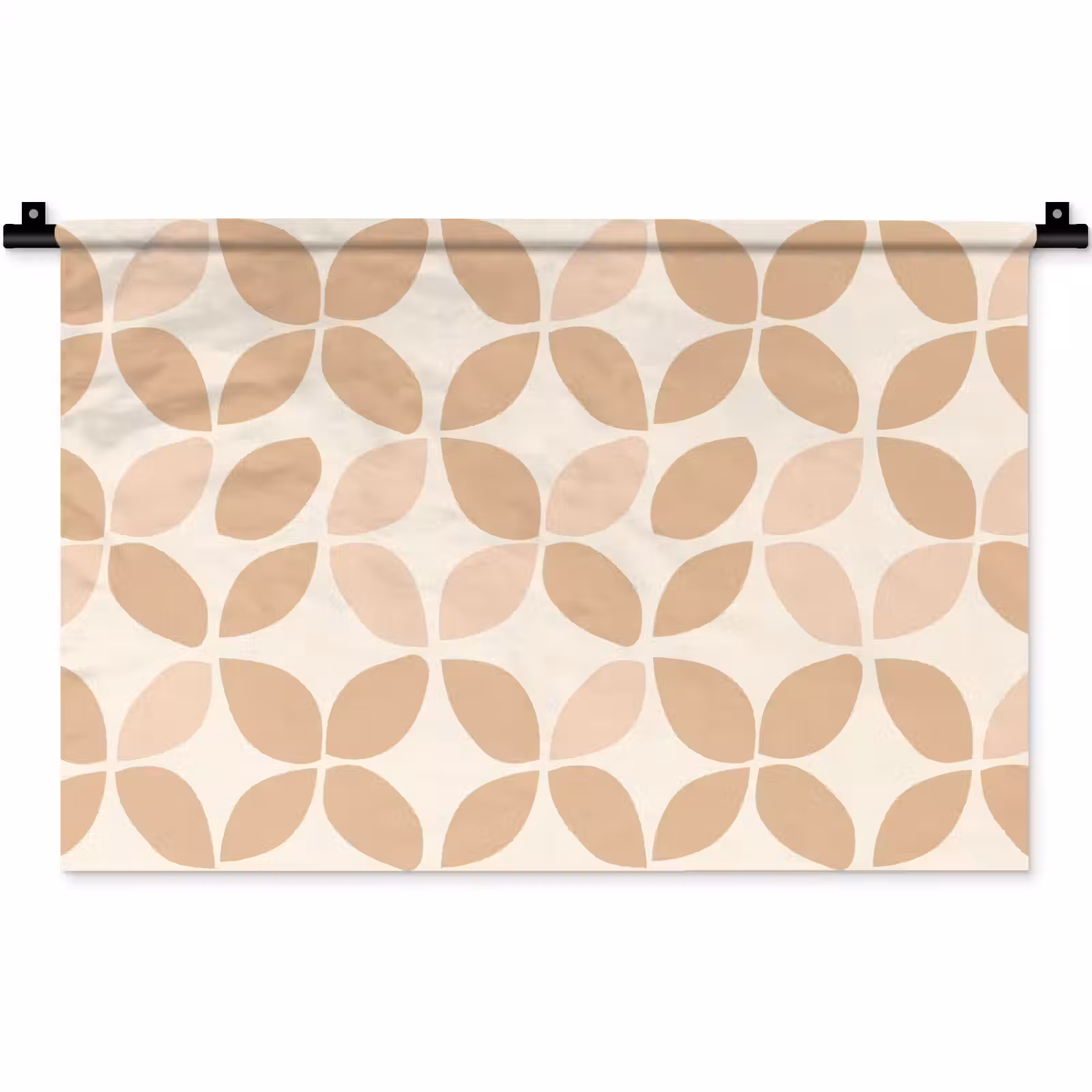 Wandteppich - Beige – Blätter – Minimalistisch – Muster — 1