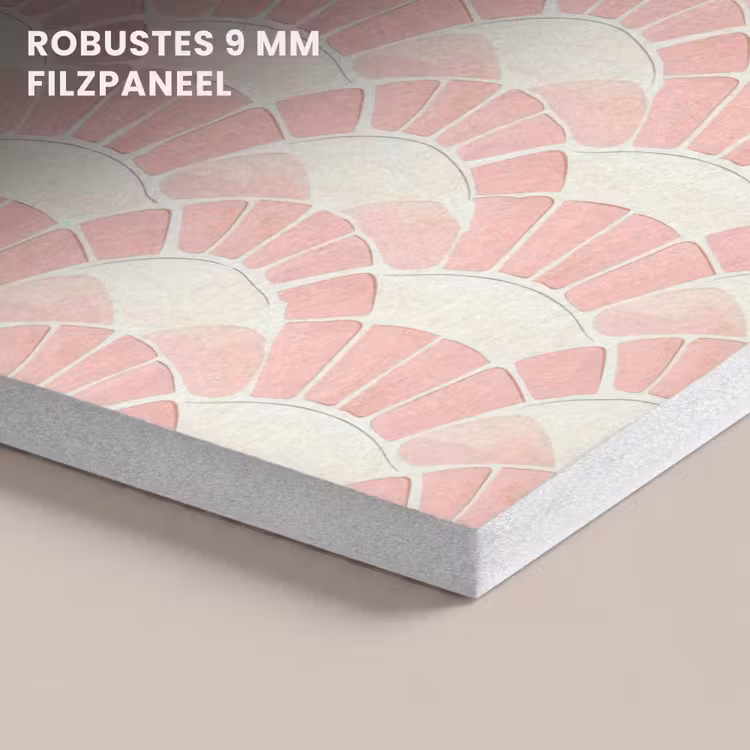 Akustikbild - Rosa – Fächer – Mosaik – Muster — 5