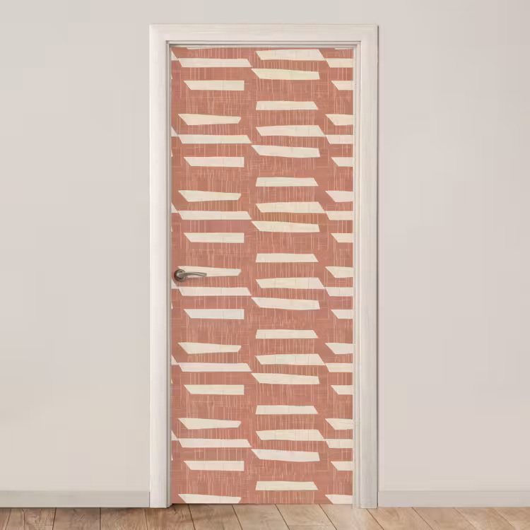 Türtapete - Terrakotta – Abstrakt – Textur – Muster — 1