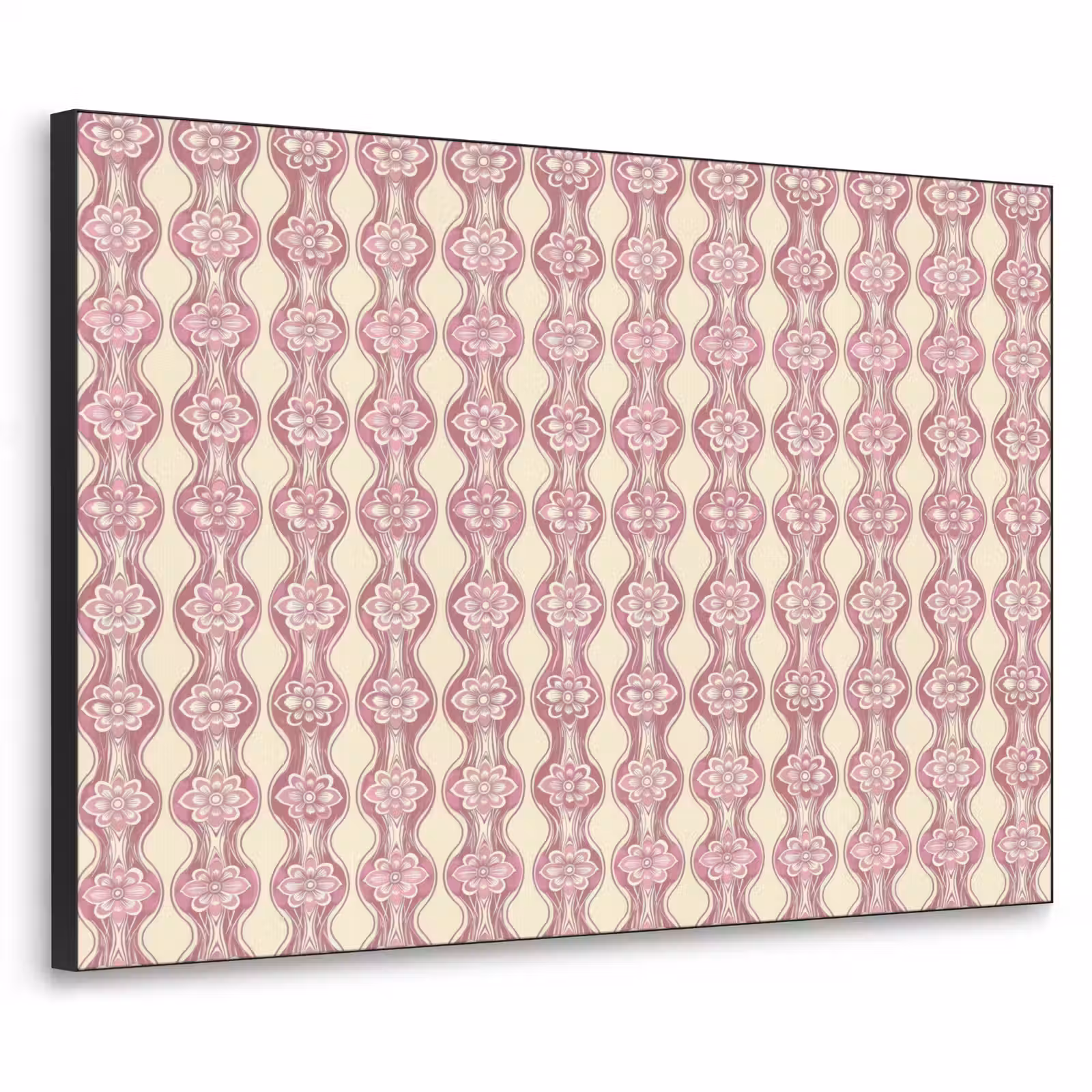 Art Frame - Lila-Rosa – Blumen – Retro – Muster — 1