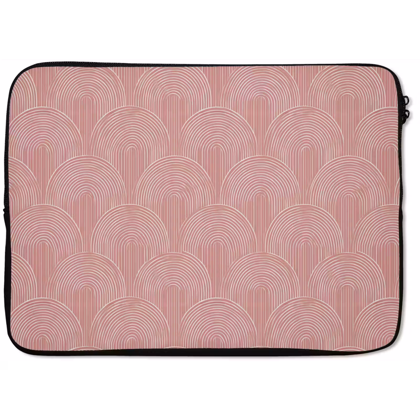 Laptop hülle - Altrosa – Bögen – Deko – Linien — 1
