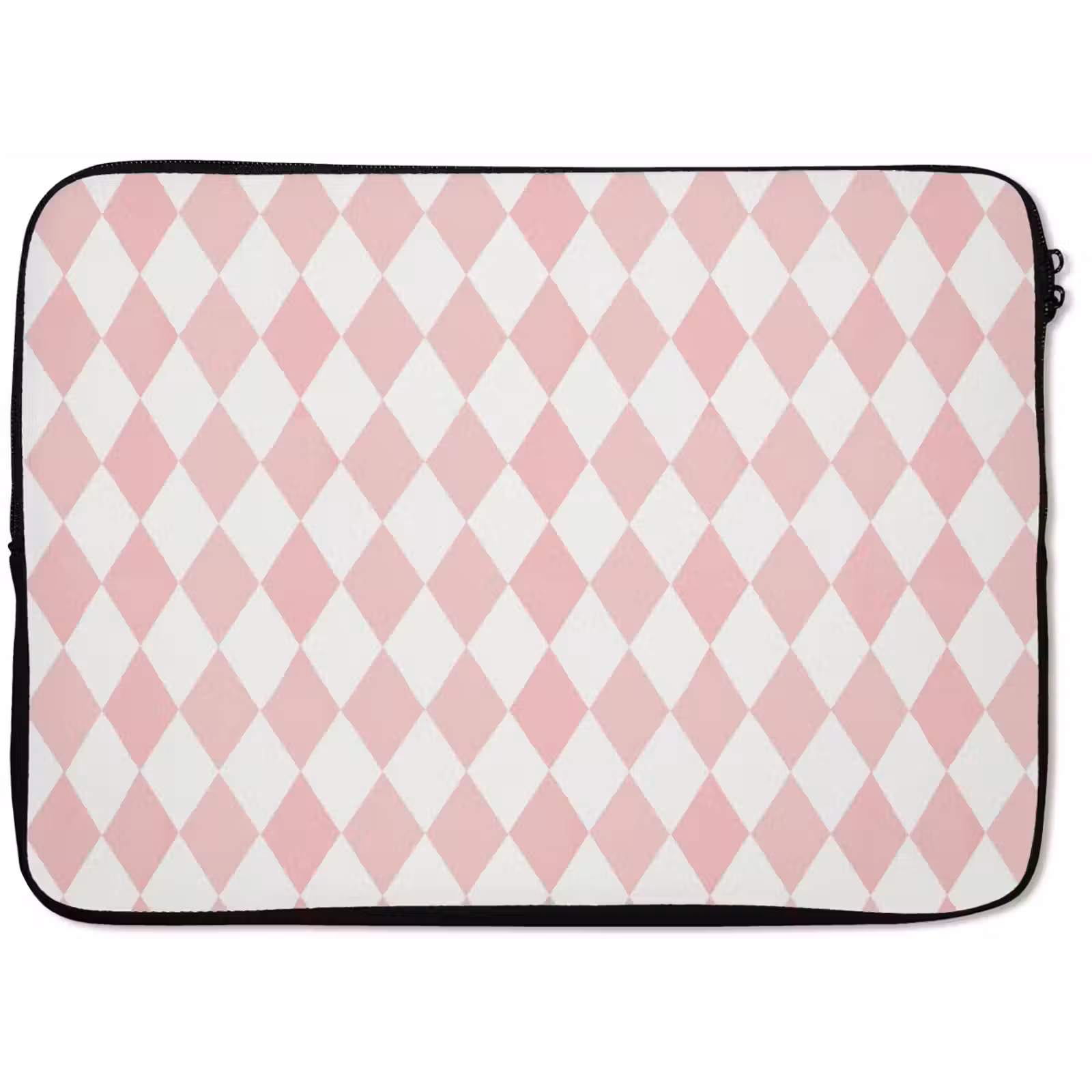 Laptop hülle - Hellrosa – Karos – Geometrisch – Muster — 1