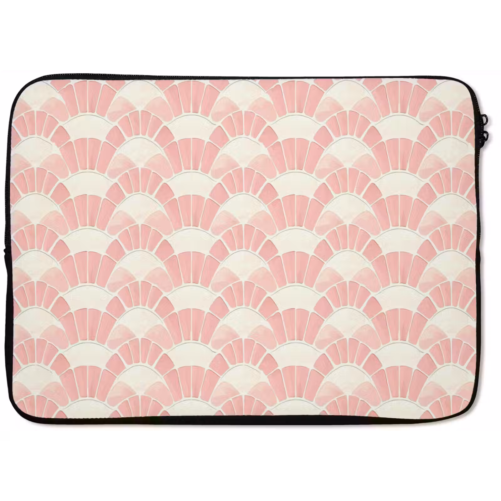 Laptop hülle - Rosa – Fächer – Mosaik – Muster — 1