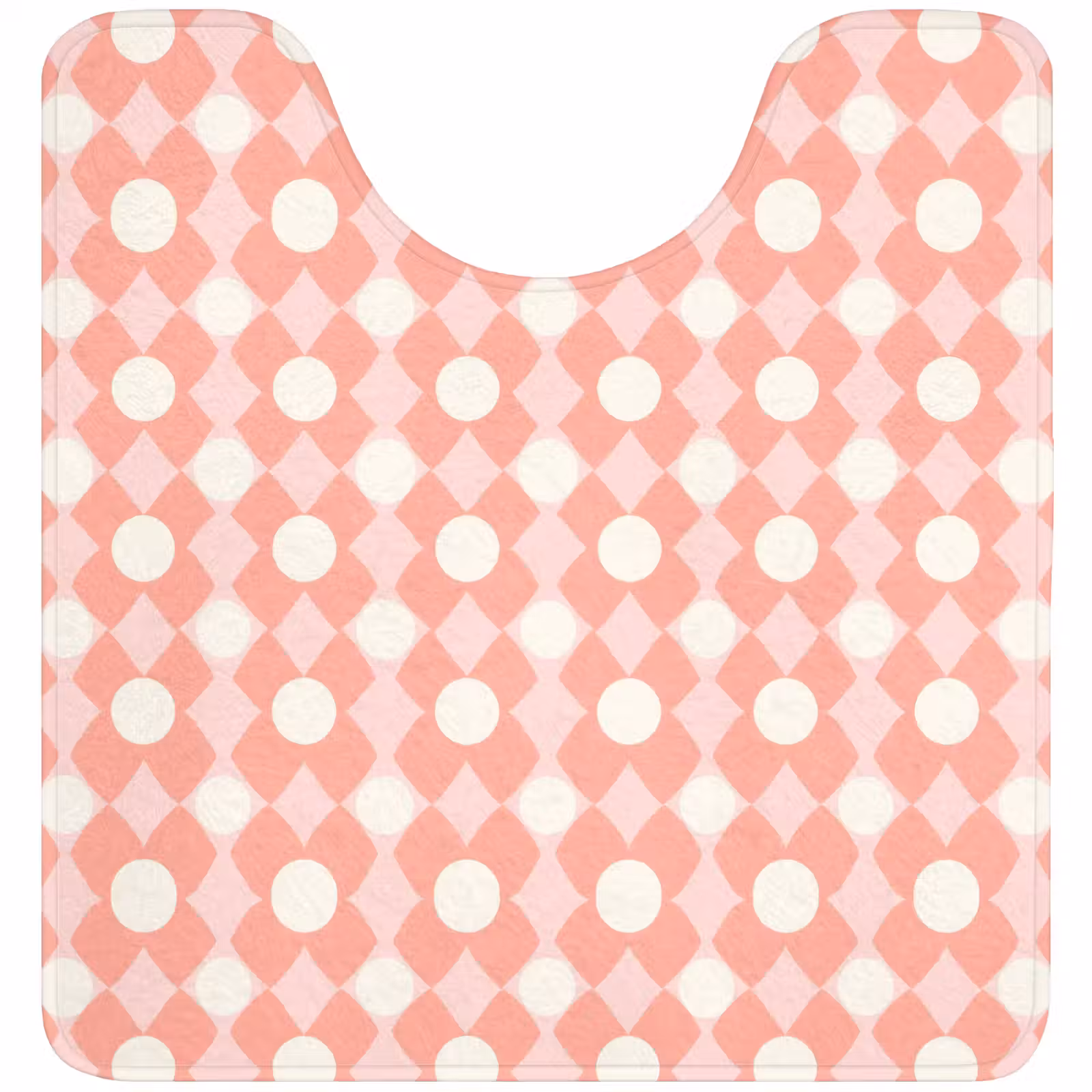 WC Vorleger - Koralle – Retro – Geometrisch – Muster — 1