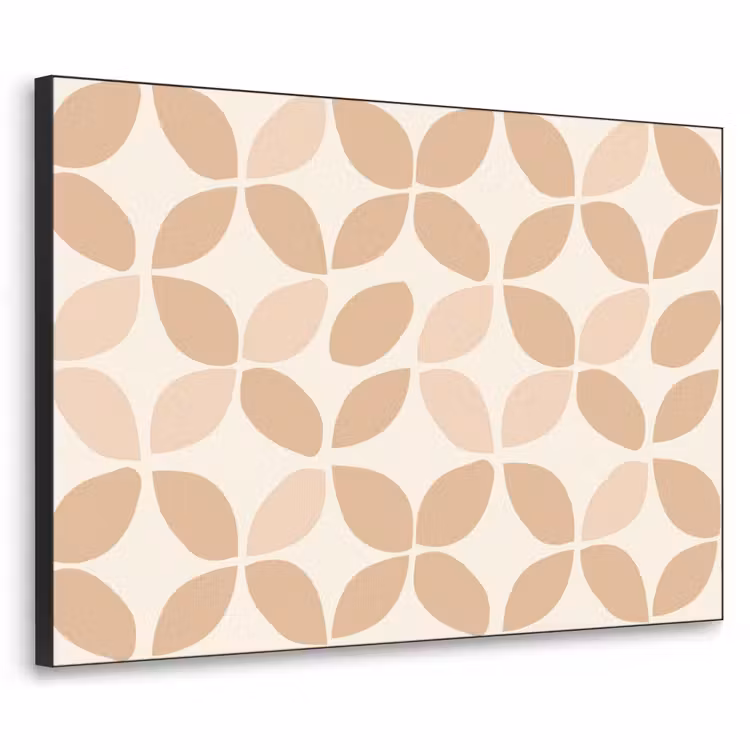 Art Frame - Beige – Blätter – Minimalistisch – Muster — 1