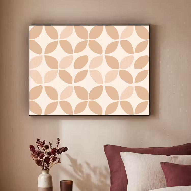Art Frame - Beige – Blätter – Minimalistisch – Muster — 2